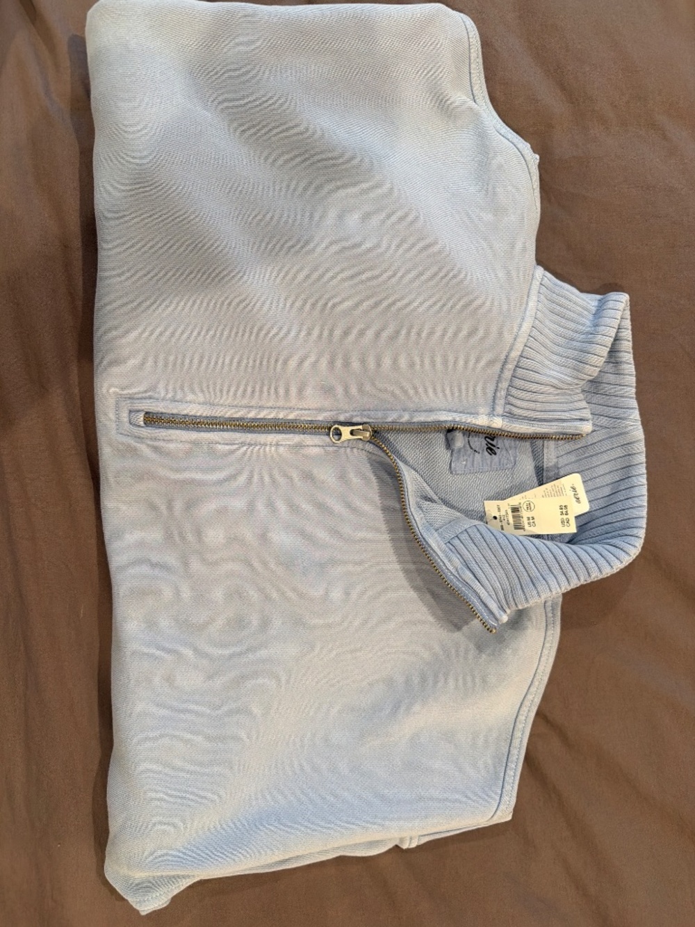 NWT Aerie Blue Oversized Full-Zip Sweatshirt – Size M - Picture 4 of 7